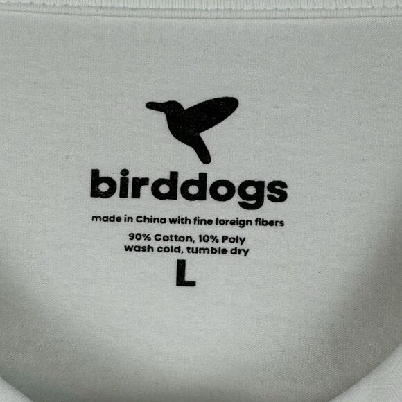 Birddogs Crew Neck T-Shirt Lightweight Paint Splatter Graphic Bird Men's Large - Picture 5 of 6